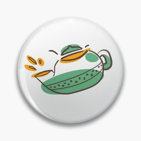 Item preview, Cute Oolong Teapot Illustration designed and sold by Kelly Jacobi.