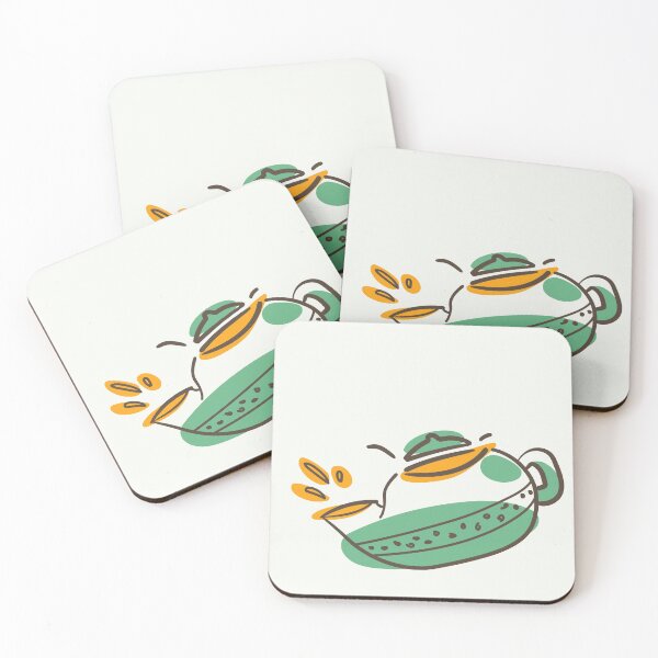 Item preview, Cute Oolong Teapot Illustration designed and sold by Kelly Jacobi.