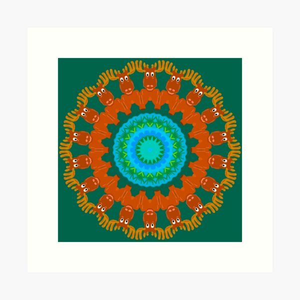 Item preview, Moose Meadow Mandala Design designed and sold by MandalaZoo.