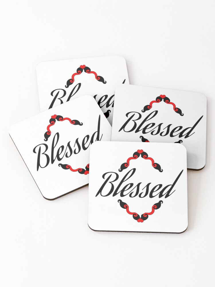 HEART PAPER COASTER SET RED