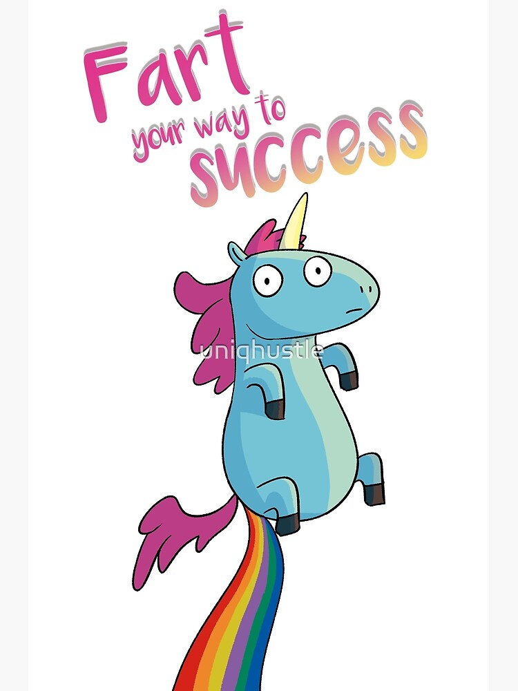 "Cute unicorn, farting unicorn, funny unicorn, smile, laugh, lol