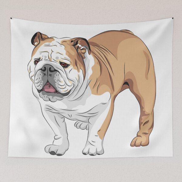Aperçu de l'œuvre Bouledogue anglais chien chiens animaux de compagnie bouledogues art créée et vendue par Coolstuff4you71.