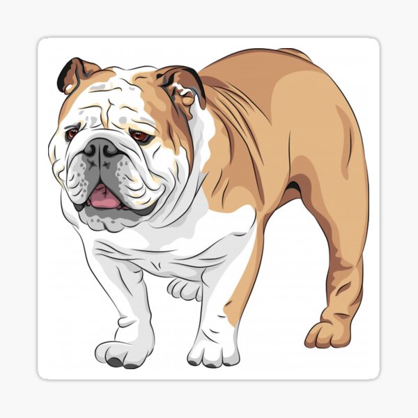Vista previa del artículo con la obra «Perro bulldog inglés perros mascotas bulldogs arte», diseñado y vendido por Coolstuff4you71.