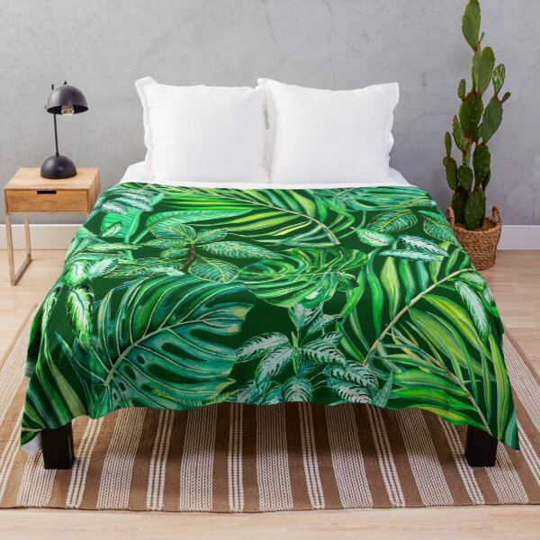 Item preview, Patrón de hojas tropicales verdes designed and sold by MartaHorodniczy.