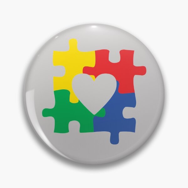 Item preview, Autism Awareness Love Heart Puzzle Piece Valentines Day designed and sold by GINIART.