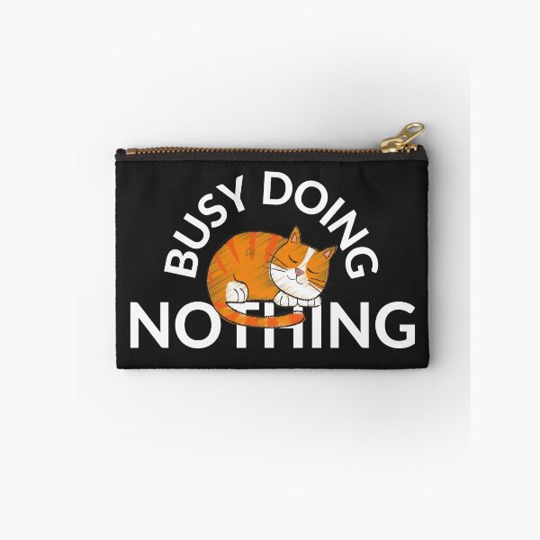 Item preview, BUSY DOING NOTHING, SLEEPING CAT,  designed and sold by R B Chrystal.