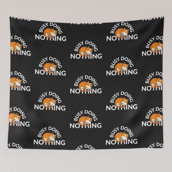 Item preview, BUSY DOING NOTHING, SLEEPING CAT,  designed and sold by R B Chrystal.