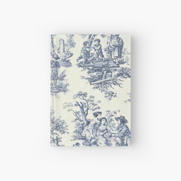 Powder Blue French Toile Picnic Designs Hardcover Journal