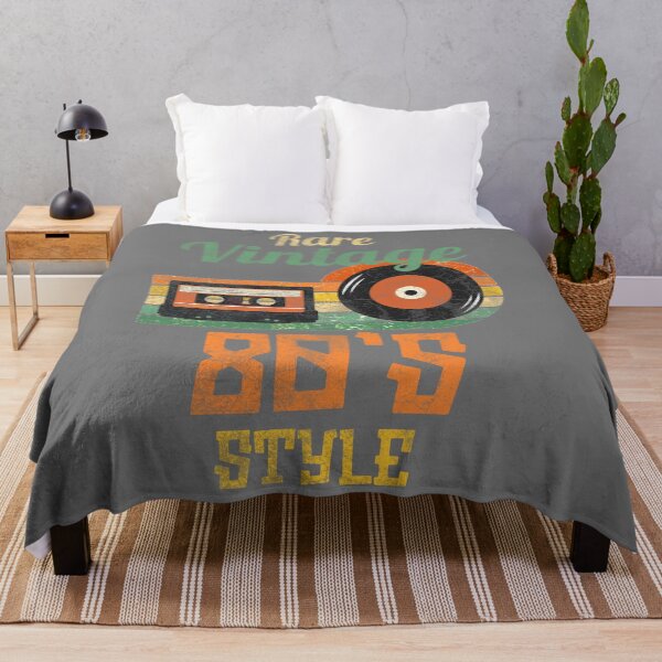 Item preview, Aged Look Vintage style 80's Cassette and vinyl with retro colors designed and sold by MERCH HQ.
