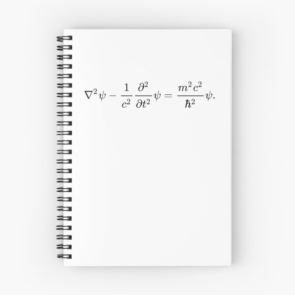 Item preview, klein Gordon wave equation, relativistic quantum physics designed and sold by NoetherSym.