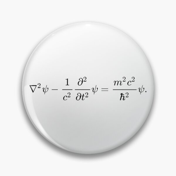 Item preview, klein Gordon wave equation, relativistic quantum physics designed and sold by NoetherSym.