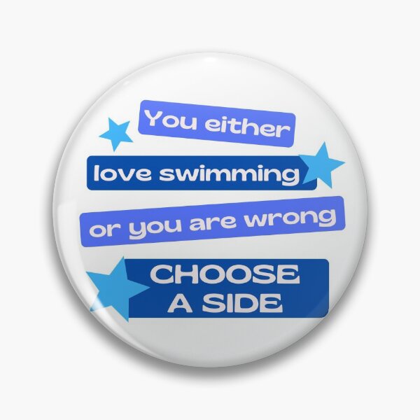 Artikelvorschau, Du liebst entweder schwimmen oder du liegst falsch. Wähle eine Seite. entworfen und verkauft von TheGreenGoat.
