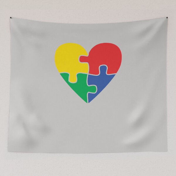 Item preview, Autism Awareness Heart Valentines Day Puzzle Piece  designed and sold by GINIART.