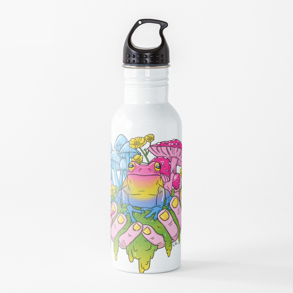 Pansexual Frog Fungi Handful Water Bottle