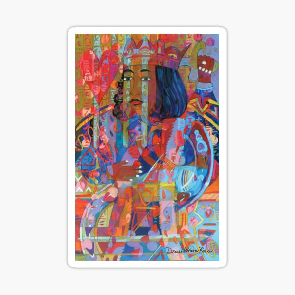 King of Hearts and the Sickle Moon Sticker