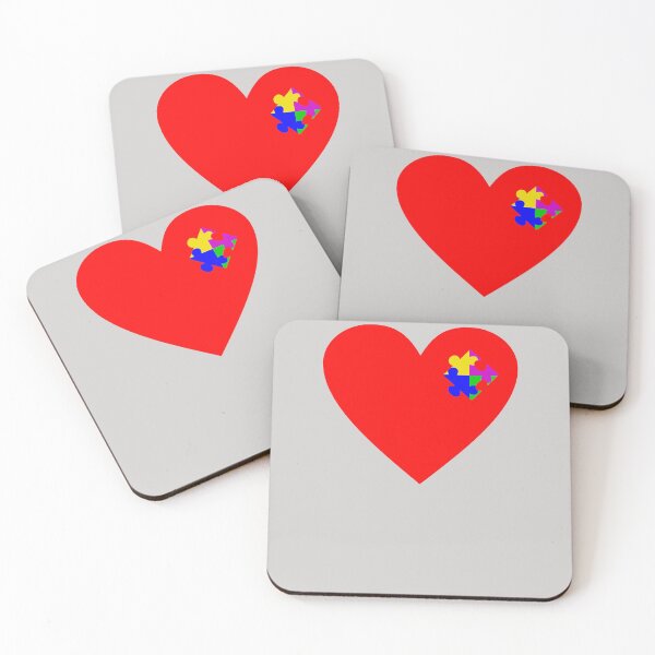 Item preview, Autism Awareness Heart Valentines Day Puzzle Piece  designed and sold by GINIART.