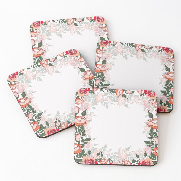 Item preview, Pink abstract roses frame. Simple design. designed and sold by Nataliya Pshenychna.