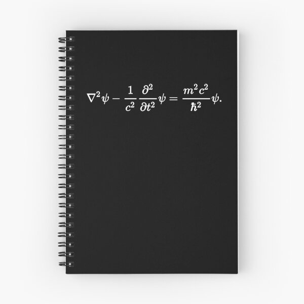 Item preview, klein Gordon wave equation, relativistic quantum physics designed and sold by NoetherSym.