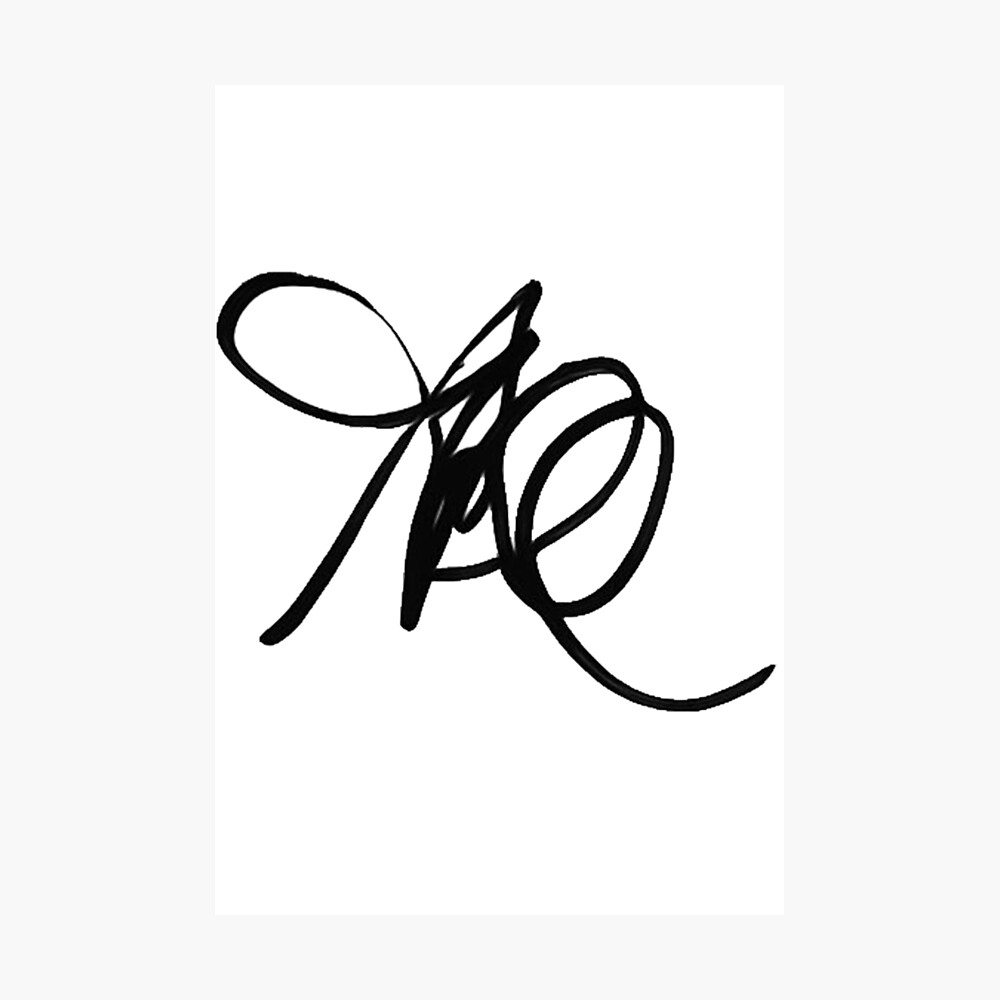 Alycia Debnam Carey S Signature Poster By Spankdonkey Redbubble