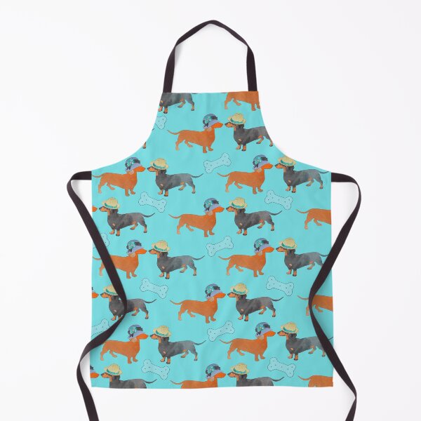 Item preview, dachshund lover turquoise pattern designed and sold by TraceyHayesArt.