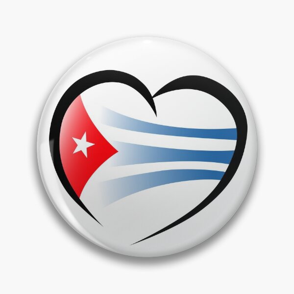 Item preview, Cuban Flag Heart designed and sold by RobomShop.