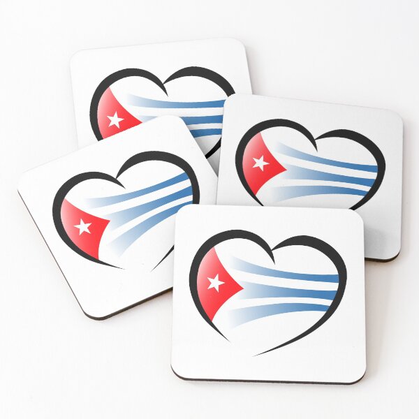 Item preview, Cuban Flag Heart designed and sold by RobomShop.