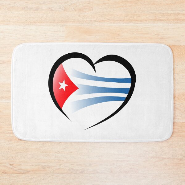 Item preview, Cuban Flag Heart designed and sold by RobomShop.