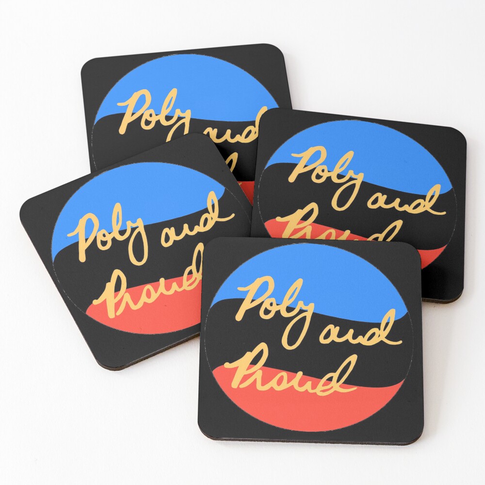 Poly and Proud Coasters (Set of 4)