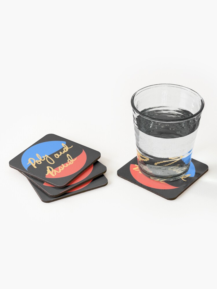 Alternate view of Poly and Proud Coasters (Set of 4)
