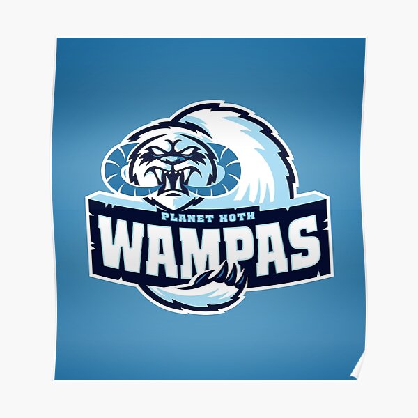 Planet Hoth Wampas Poster