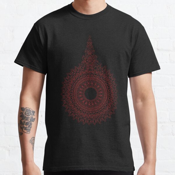 Red Jai Yen | Japanese & Thai Motif Mandala Classic T-Shirt