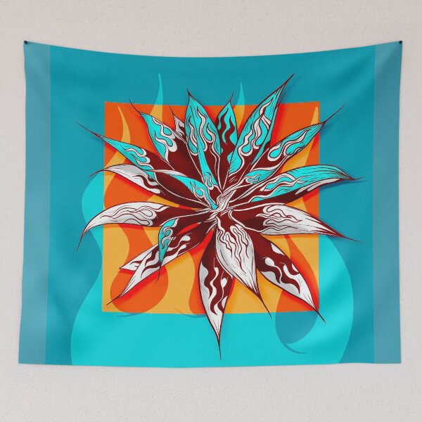 Item preview, Spiky flames leaves designed and sold by Rômulo Queiroz.