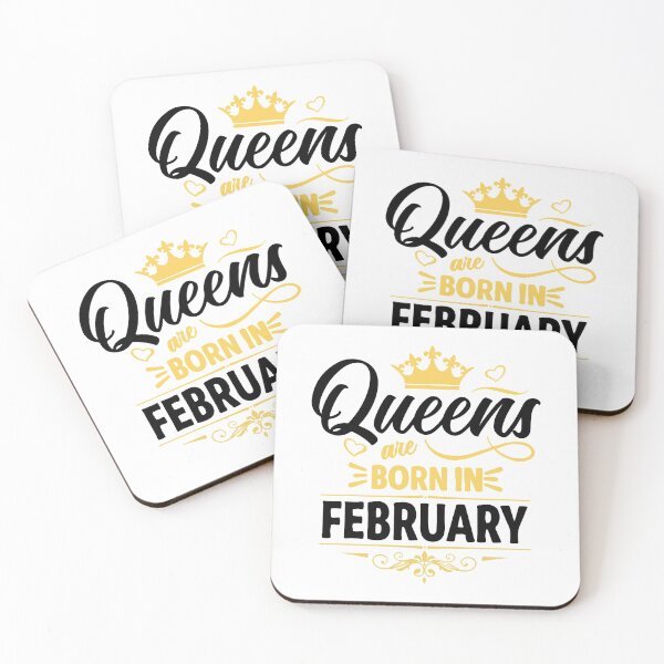 Item preview, Queens Are Born On February designed and sold by mouad naouiri.