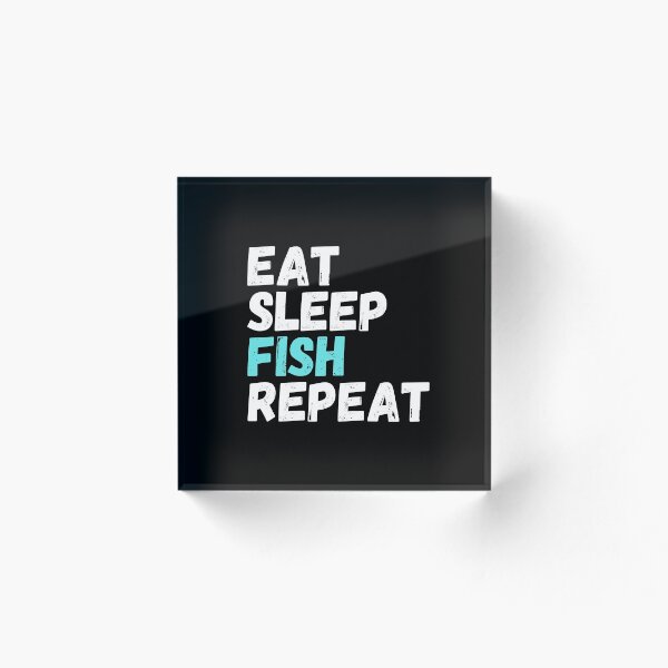Item preview, Eat Sleep Fish Repeat designed and sold by HobbyRoost.