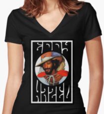 Eddy Hazel artwork Women's Fitted V-Neck T-Shirt