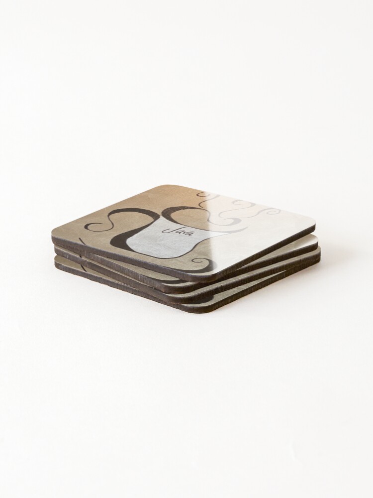 Thumbnail 4 of 5, Coasters (Set of 4), Gotta Have My Java designed and sold by JennEStudio.