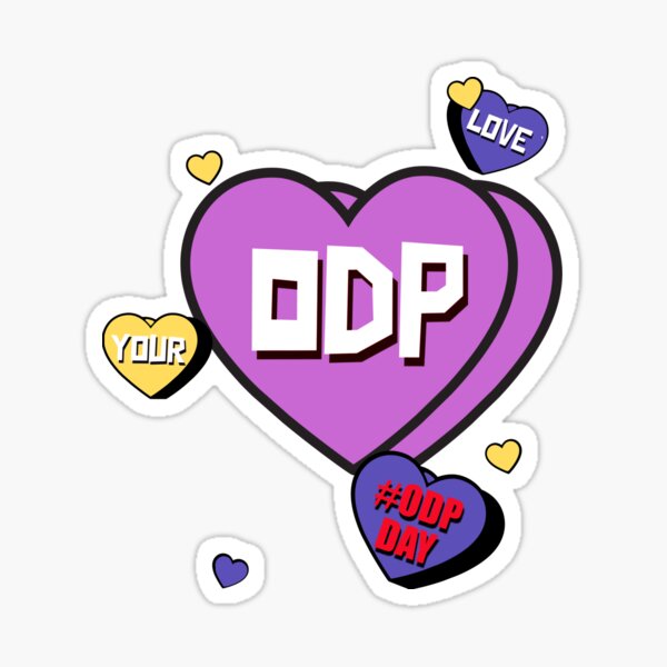 ODP Love Hearts Sticker