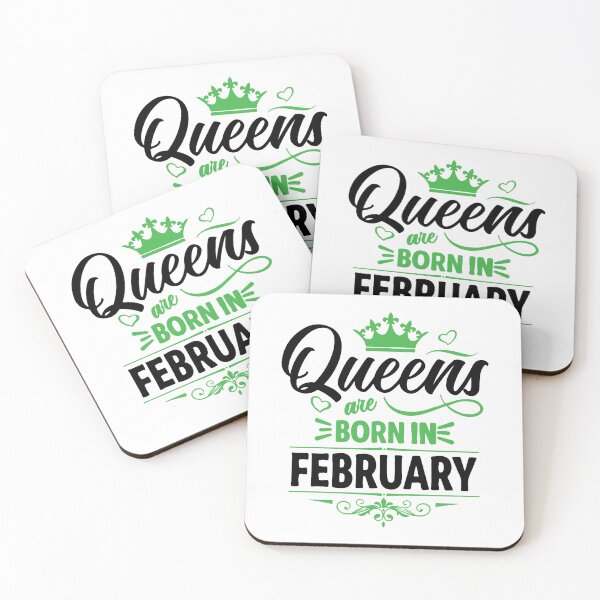 Item preview, Queens Are Born On February designed and sold by mouad naouiri.