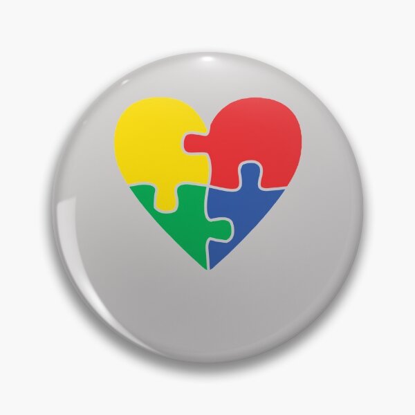 Item preview, Autism Awareness Heart Valentines Day Puzzle Piece  designed and sold by GINIART.