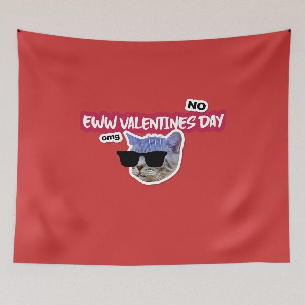 Item preview, Ew Valentines Day Funny Angry Cat With Funny Saying Anti-Valentines Day Quote,  designed and sold by arteesy.