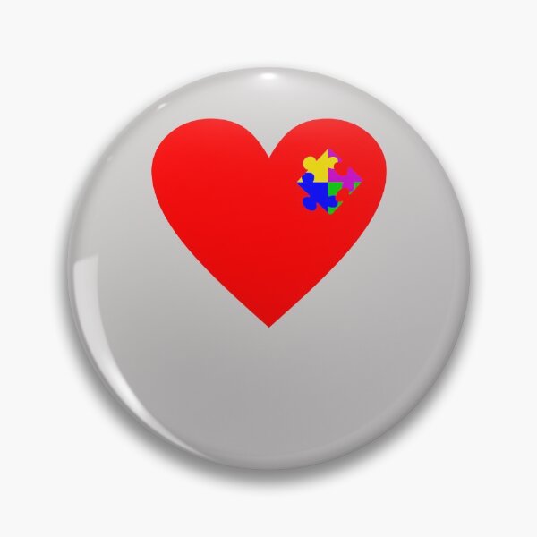 Item preview, Autism Awareness Heart Valentines Day Puzzle Piece  designed and sold by GINIART.