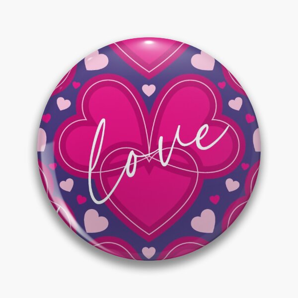 Item preview, I love my pink hearts pattern over blue designed and sold by JimiAndSelex.