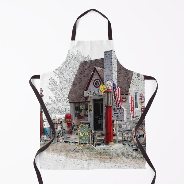 Item preview, Old Time Gas Station Digital Art Photo designed and sold by Shelly Gunderson.