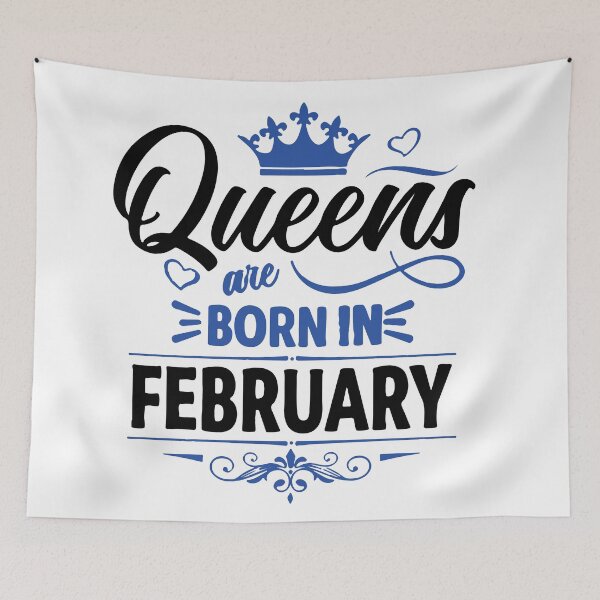 Item preview, Queens Are Born On February designed and sold by mouad naouiri.