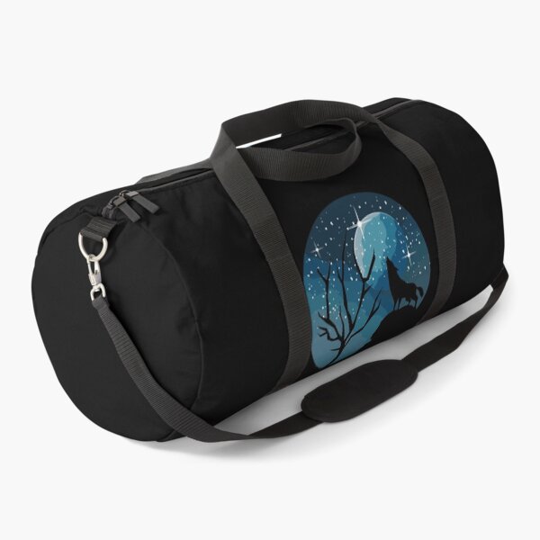 Item preview, Black Wolf Silhouette with Stars and Moon designed and sold by aMortalArtist.