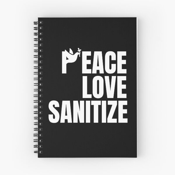 Item preview, peace love sanitize , funny hand sanitizer quotes , funny sanitizer quotes , funny sanitizer quotes designed and sold by artisserv.