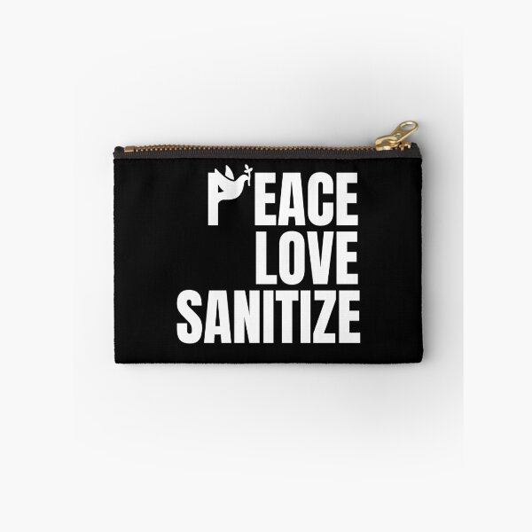 Item preview, peace love sanitize , funny hand sanitizer quotes , funny sanitizer quotes , funny sanitizer quotes designed and sold by artisserv.