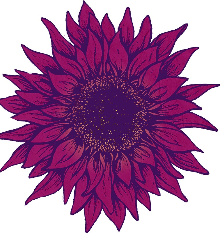 quot purple flower quot stickers by sweetslay redbubble christmas framed wall art