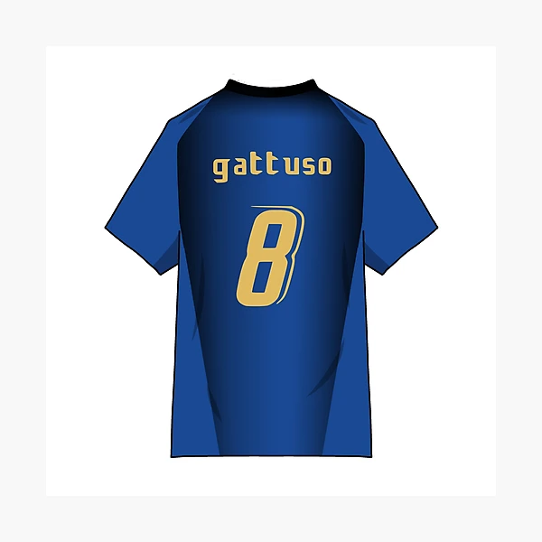 Italy national team FIFA WC 2006 soccer jersey Gattuso #8 | eBay