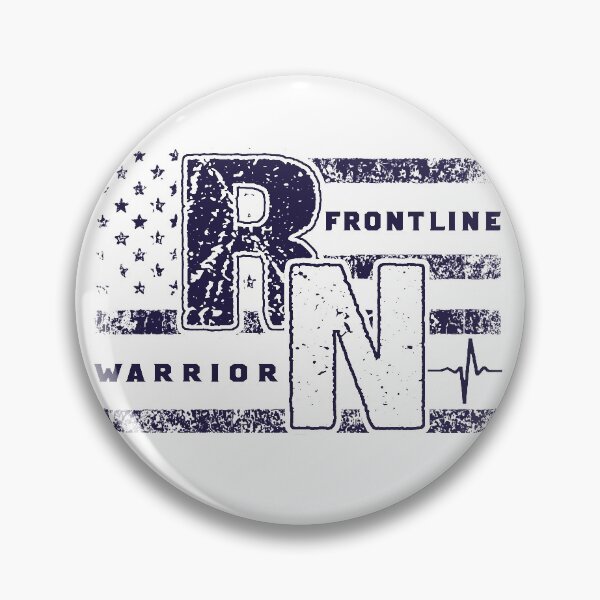 Item preview, Frontline Warrior Nurse Distressed American Flag designed and sold by RiffXS.